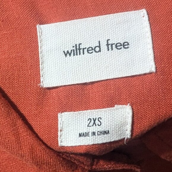 Aritzia Wilfred Free | Relaxed Linen Shirt In Terracotta - Picture 8 of 12